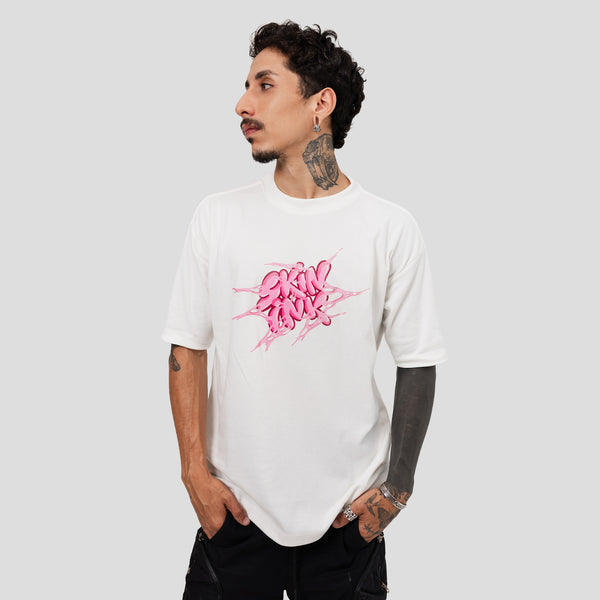 CAMISETA SKIN-SHIRT CHICLETE BRANCA