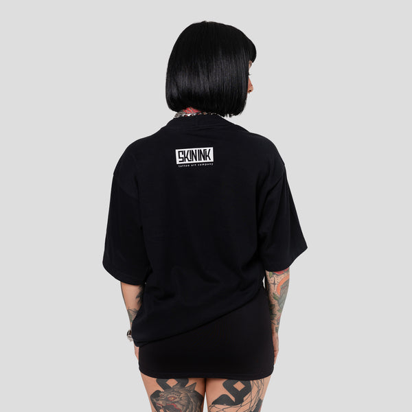 CAMISETA SKIN-SHIRT CHICLETE PRETA