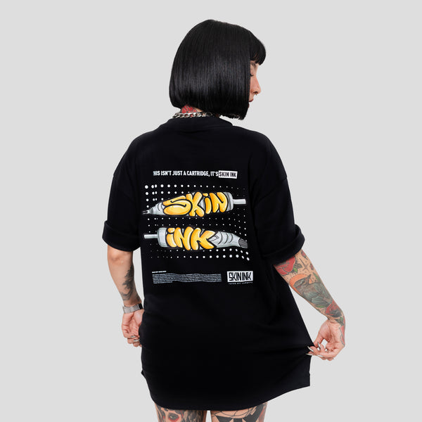 CAMISETA SKIN-SHIRT CARTUCHO PRETO