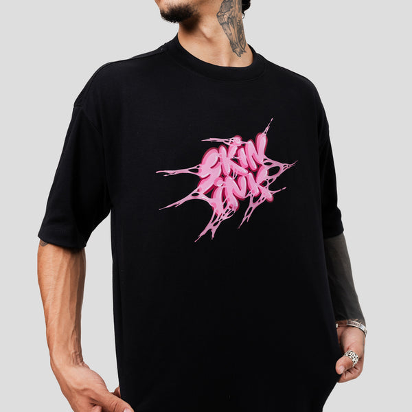 CAMISETA SKIN-SHIRT CHICLETE PRETA