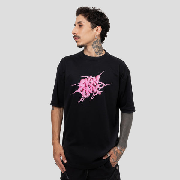CAMISETA SKIN-SHIRT CHICLETE PRETA